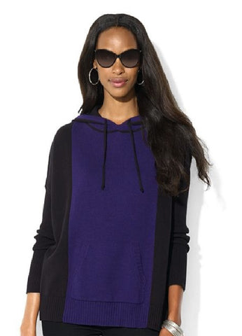 Lauren Jeans Co. Top, Long-Sleeve Dolman-Sleeve Hooded Poncho